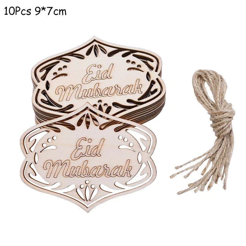 Wooden EID Mubarak Decoration