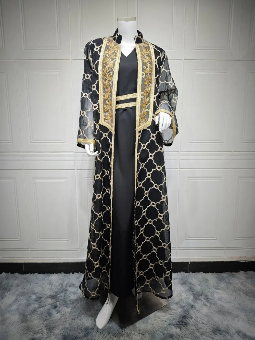 Abaya Dress Set 2 Piece for Women Muslim