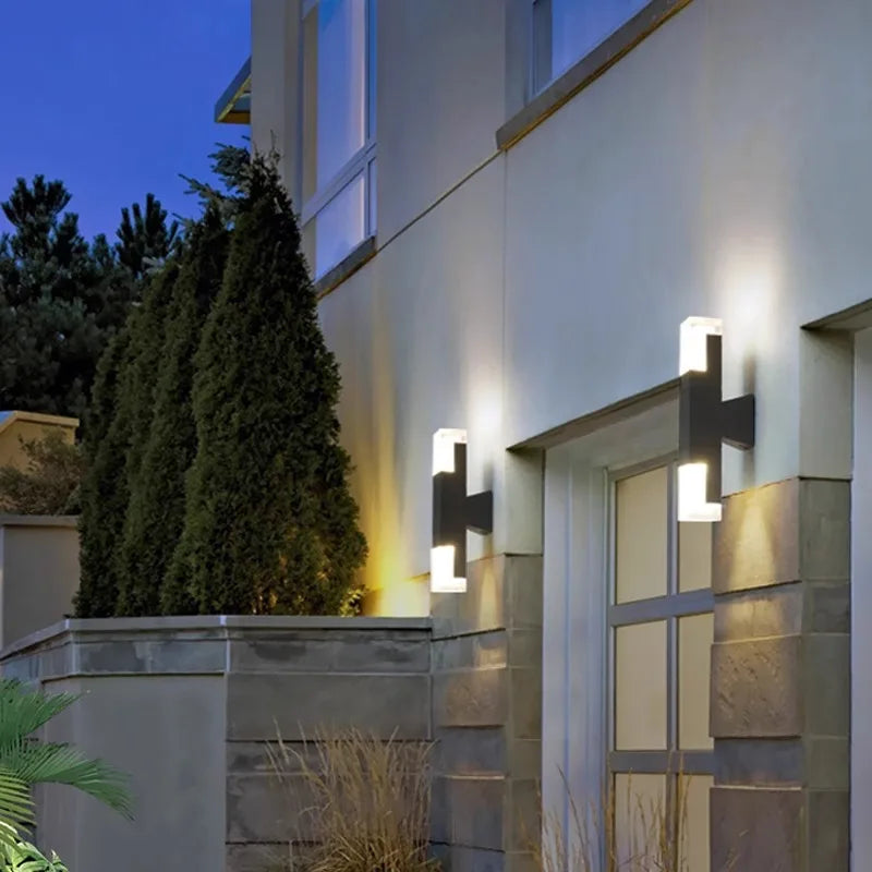 Aluminum PIR sensor outdoor wall lamp waterproof