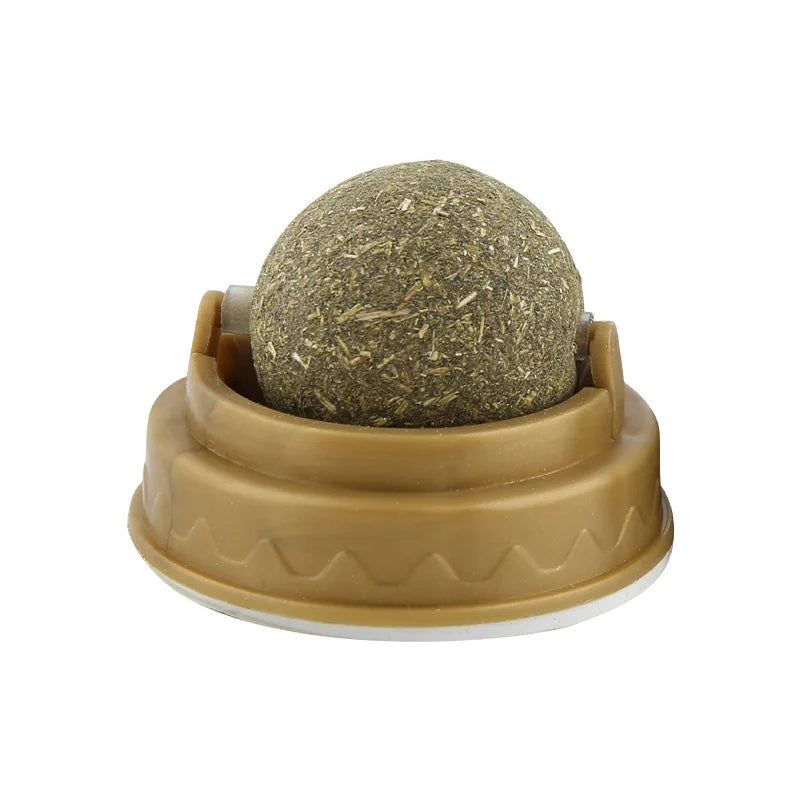 Catnip Wall Stick-on Ball Toy