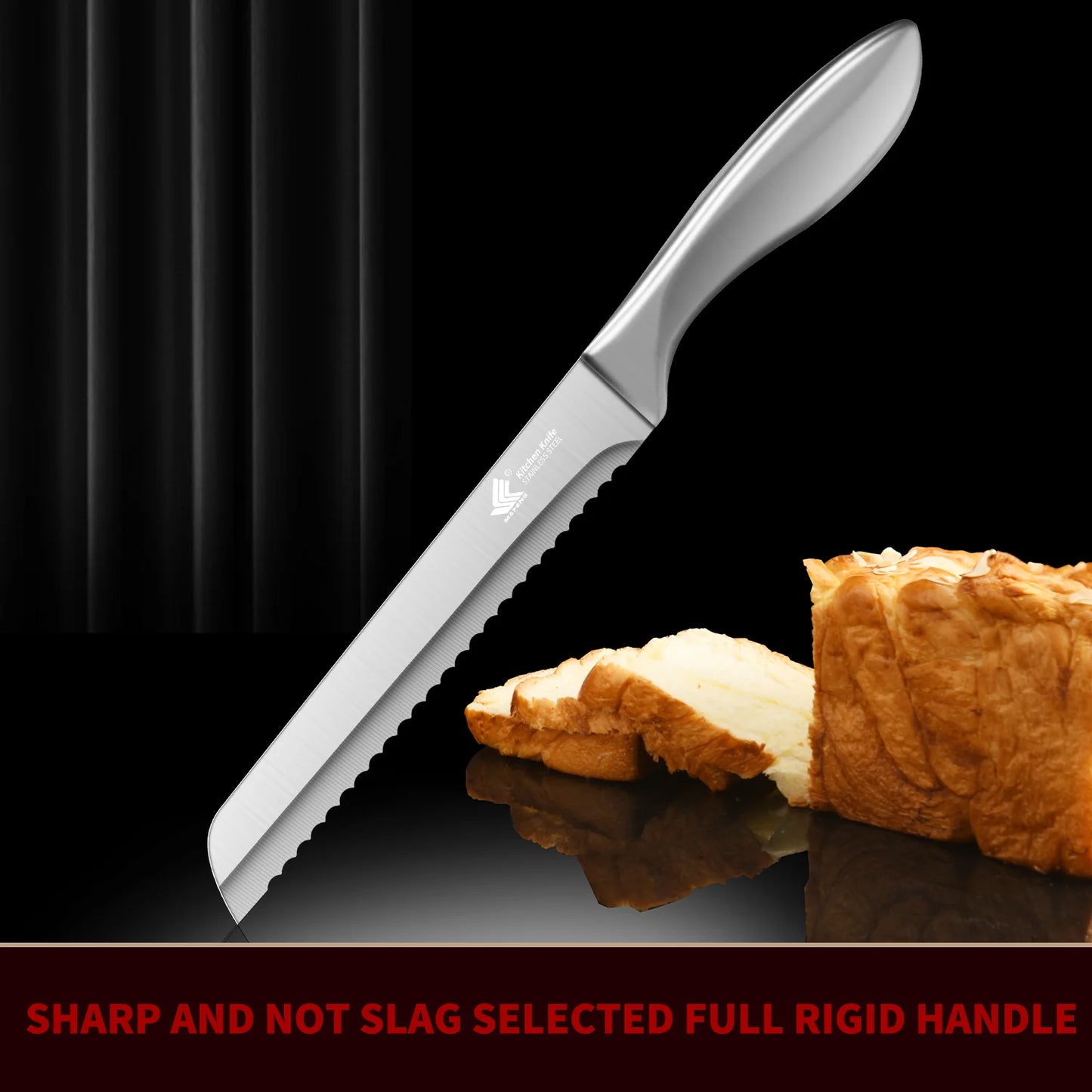 All-steel bread knife