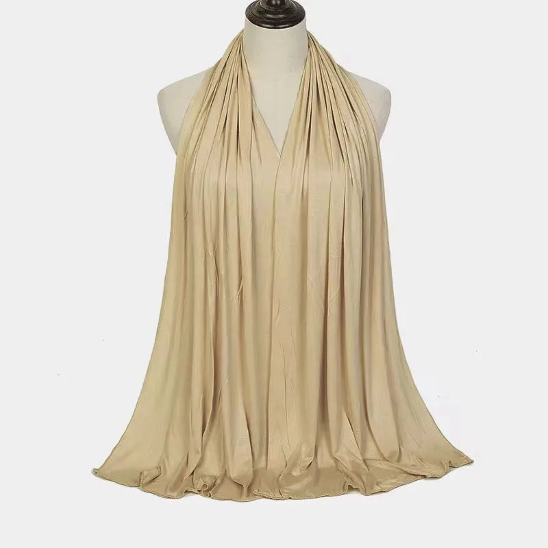 Modal Cotton Jersey Hijab Scarf for Muslim Women