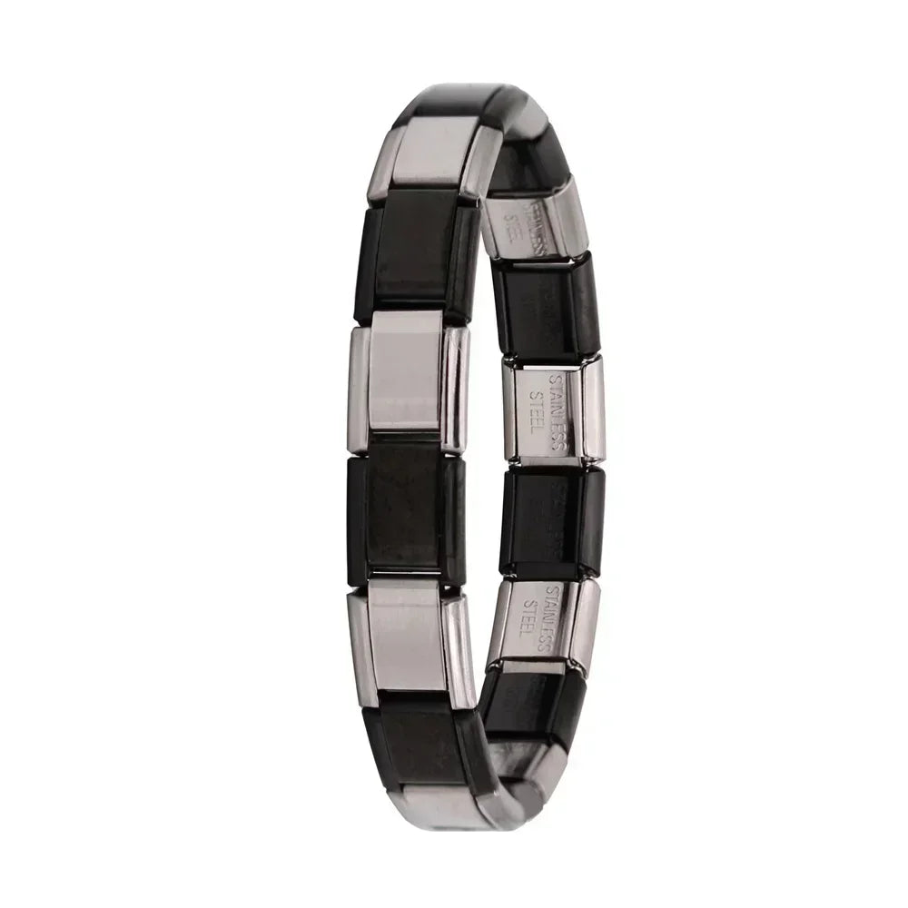 9mm Width Italian Elastic Charm Bracelet