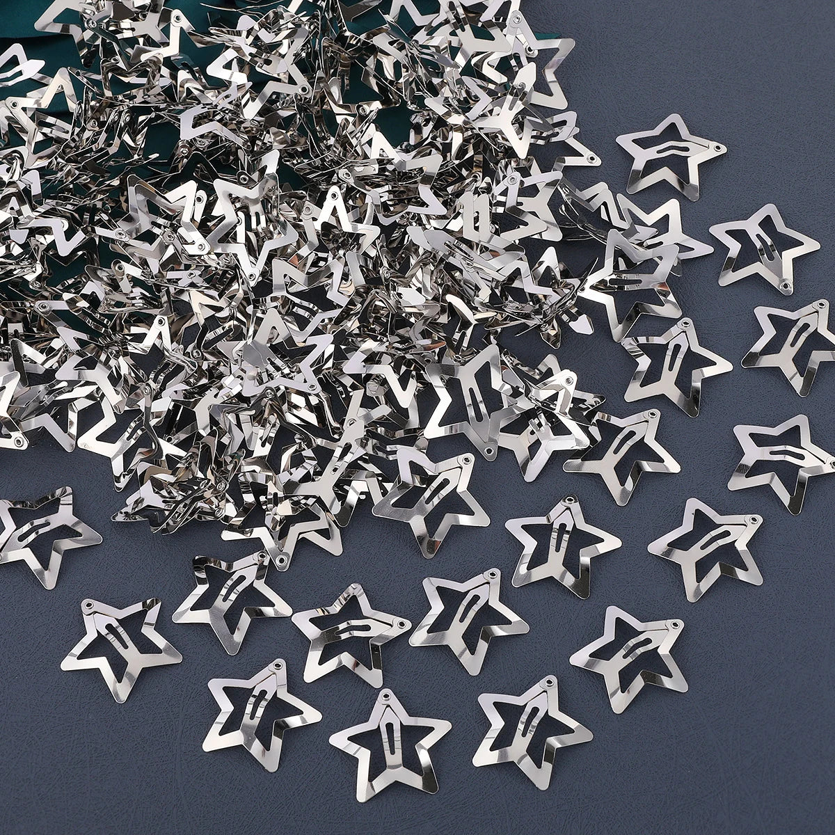 50PCS Hair Clips for Girls Gold Sliver Metal Snap Hairpin Barrettes