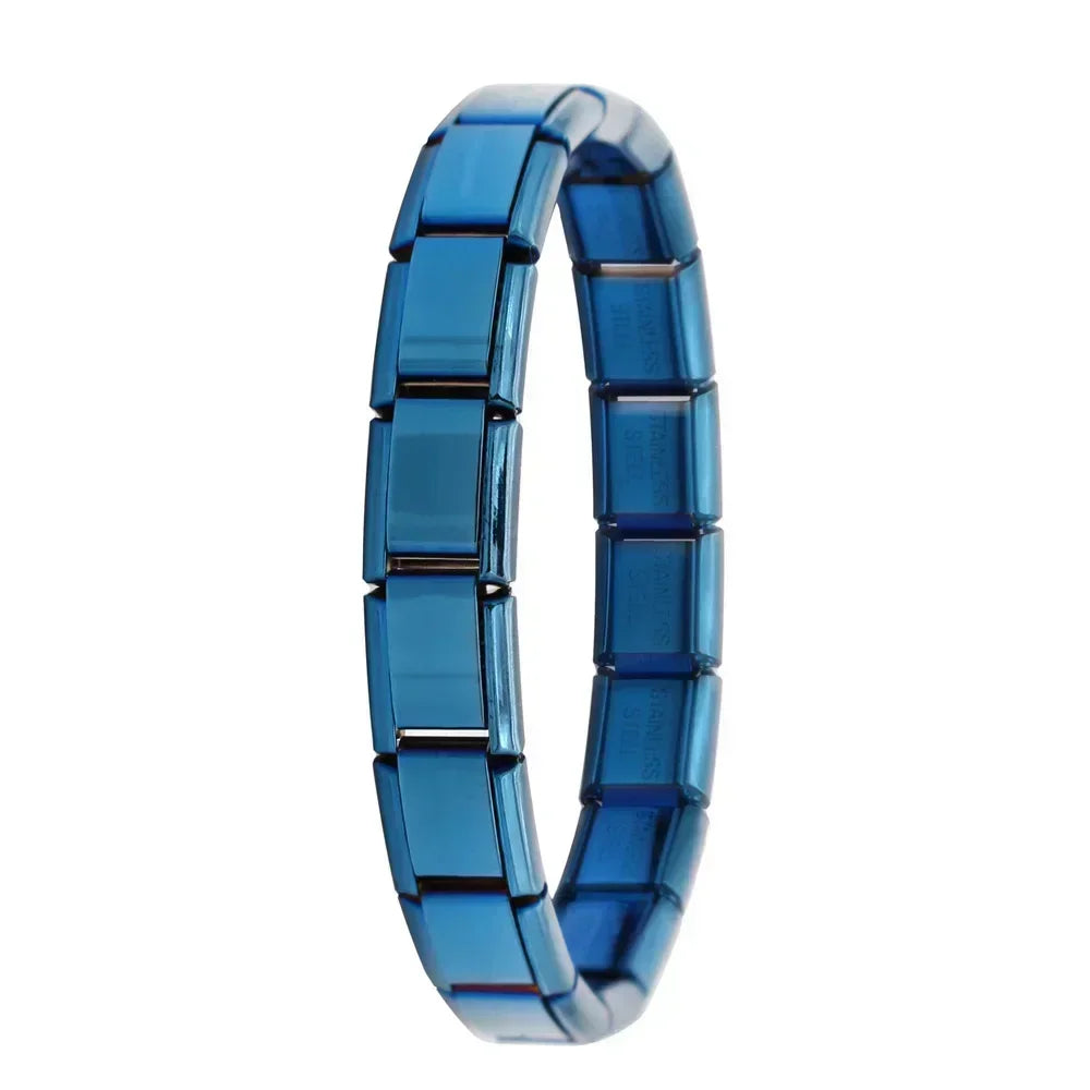 9mm Width Italian Elastic Charm Bracelet