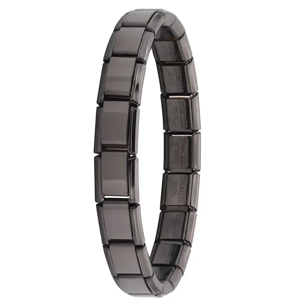 9mm Width Italian Elastic Charm Bracelet