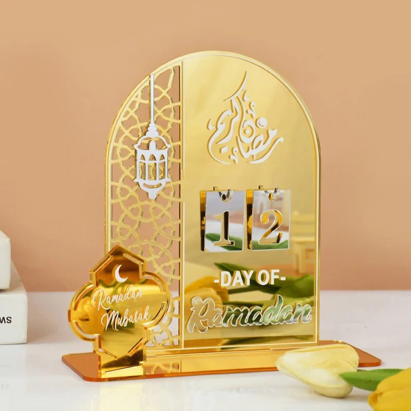 2025 Ramadan Countdown Advent Calendar with Rotatable Wheel