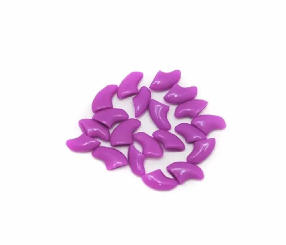 Lovely 20pcs Silicone Soft Cat Nail Caps