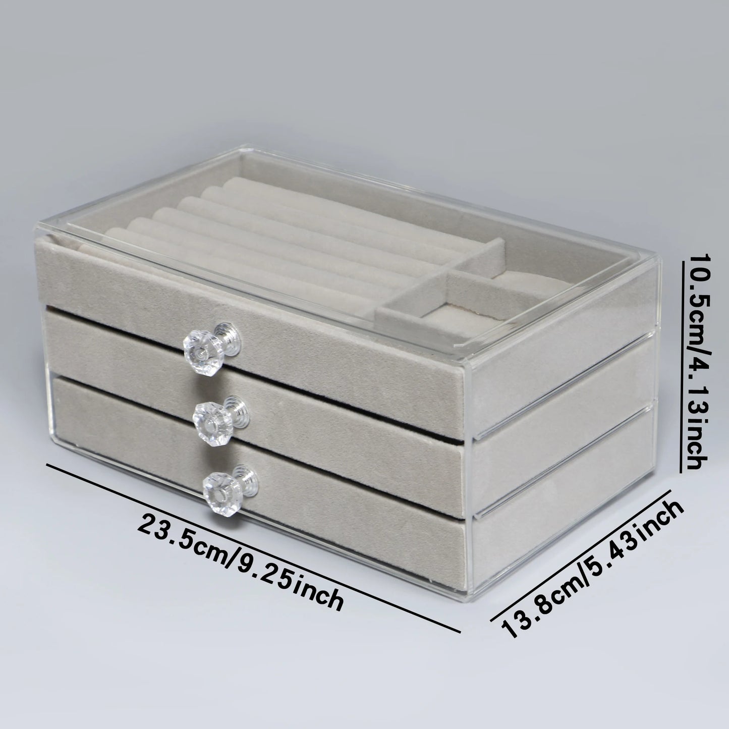 Jewelry Box Storage Earrings Necklace Ring