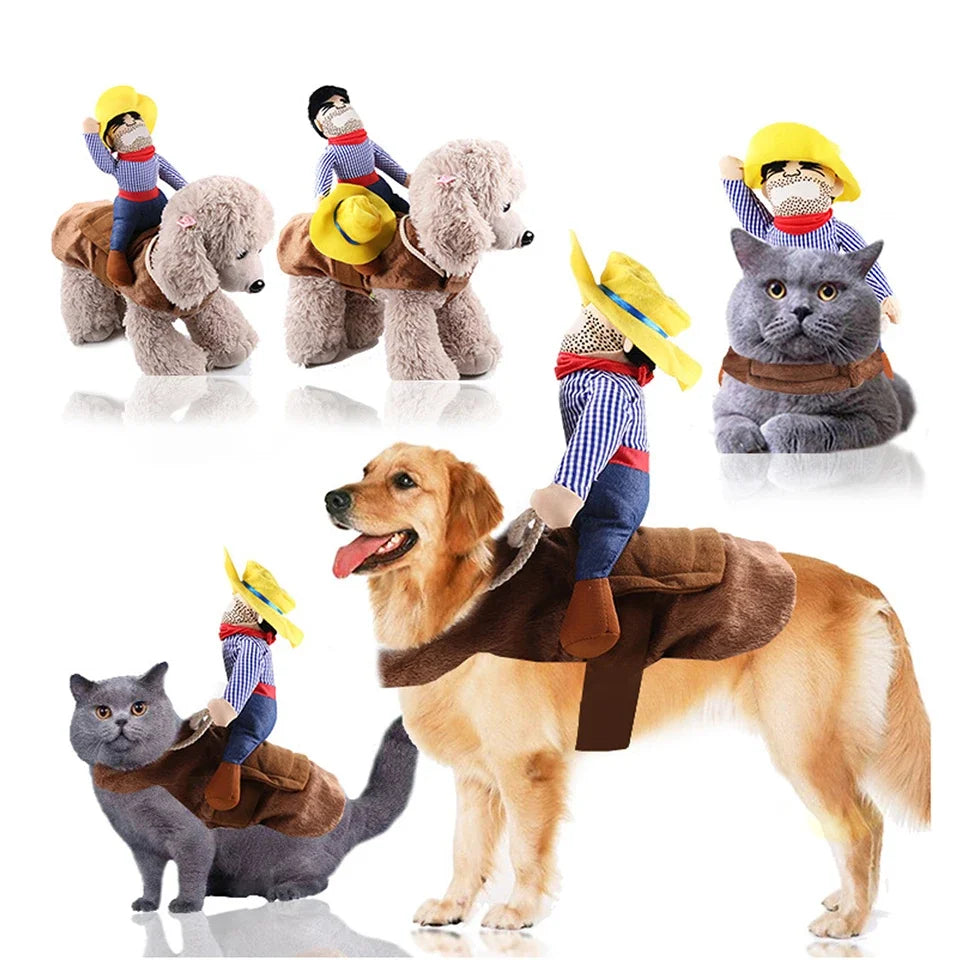 Dog Clothes Funny Cowboy Dressing Up