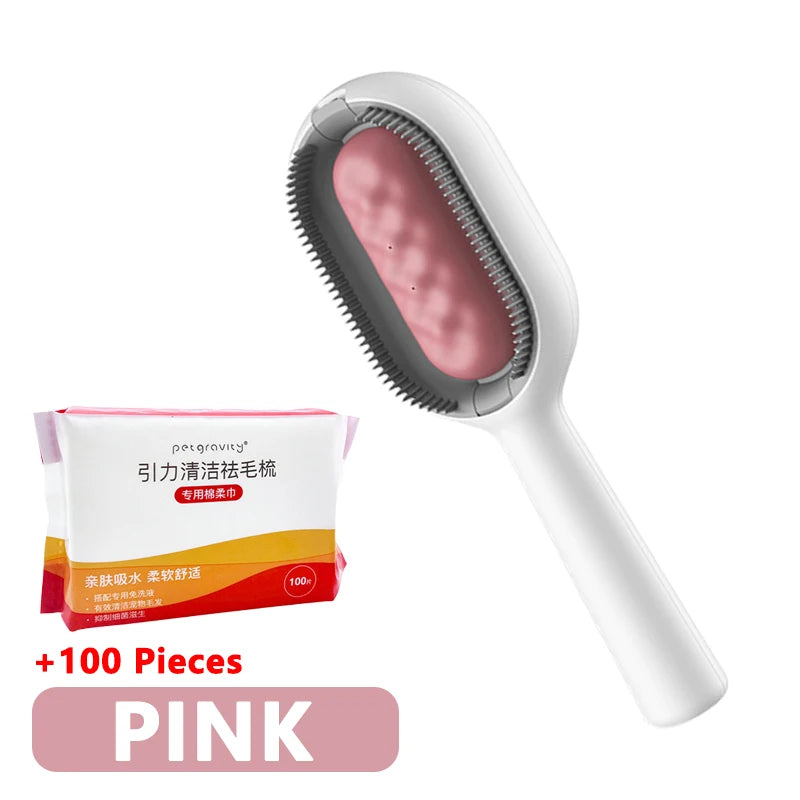 3-in-1 Cat Brush Long Hair Remover Brush