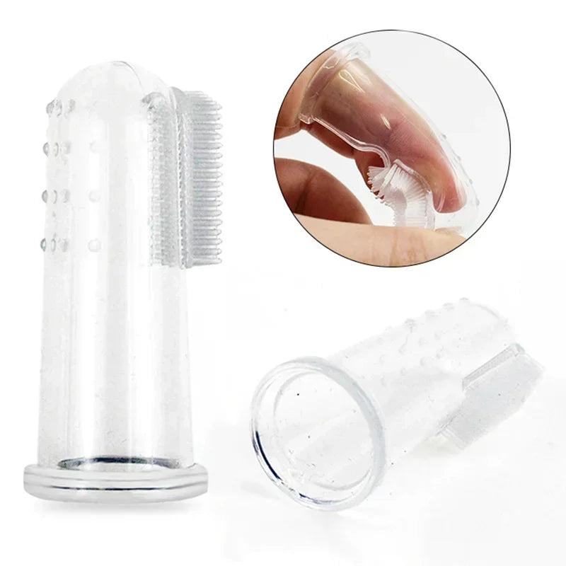 Super Soft Pet Finger Toothbrush Teddy Dog Brush Bad Breath