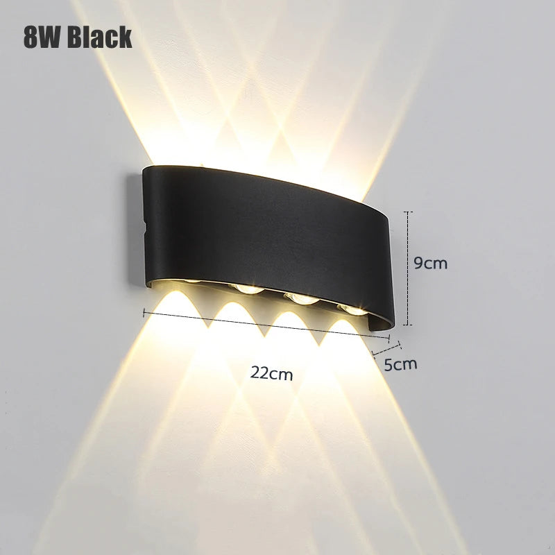 Smart LED Wall Lamp Outdoor Waterproof Work WITH Alexa Google