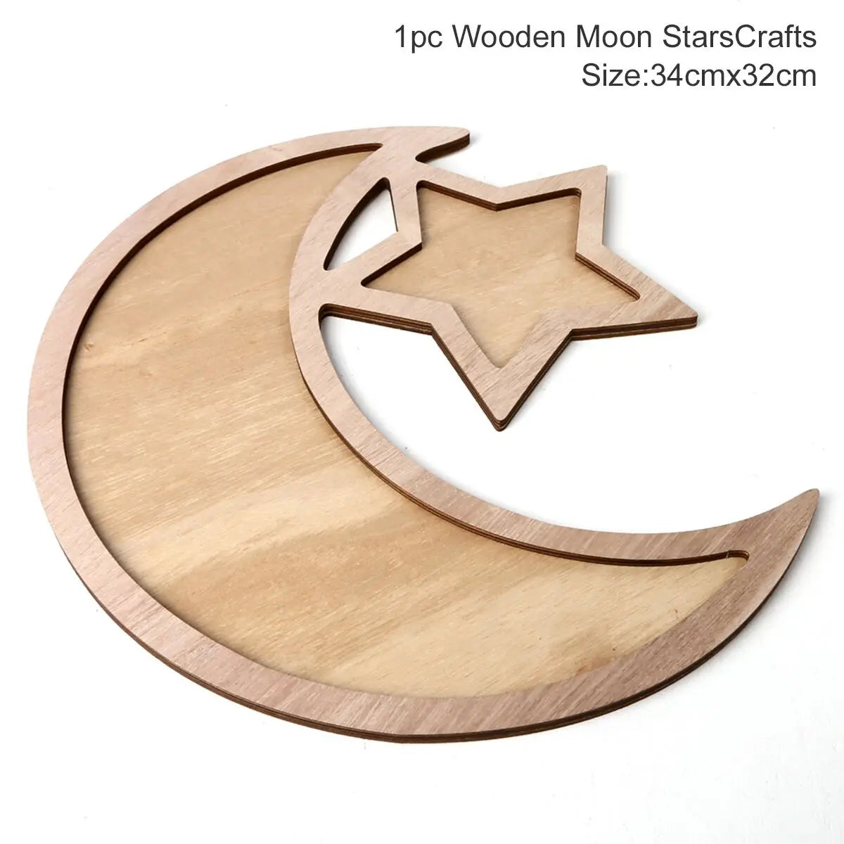 Wooden Pendant EID Mubarak 2025 Ramadan Decoration