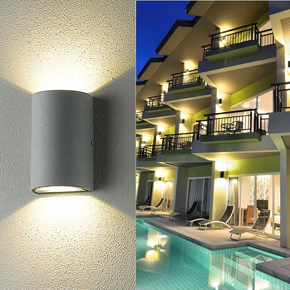 Outdoor Wall Light 2 Head Waterproof