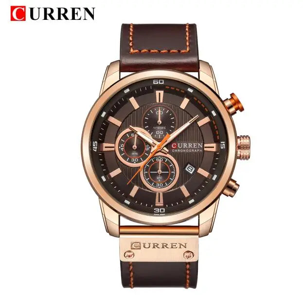 CURREN Brand Watch Men Leather Sports Watches