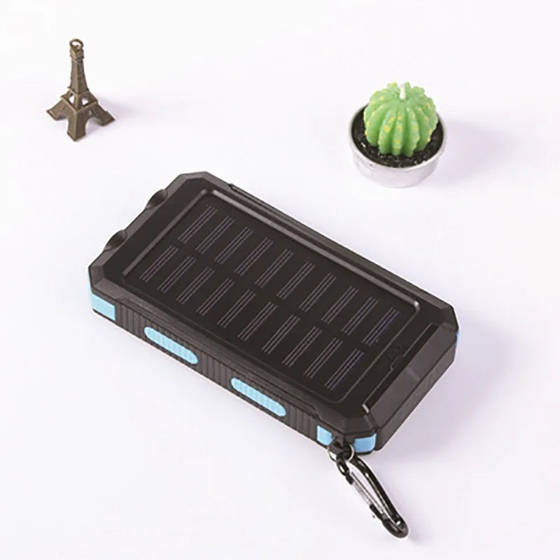 20000mAh Power Bank Waterproof Solar PowerBank External Battery Fast Mobile Phone Charger For Samsung iPhone Xiaomi Poverbank