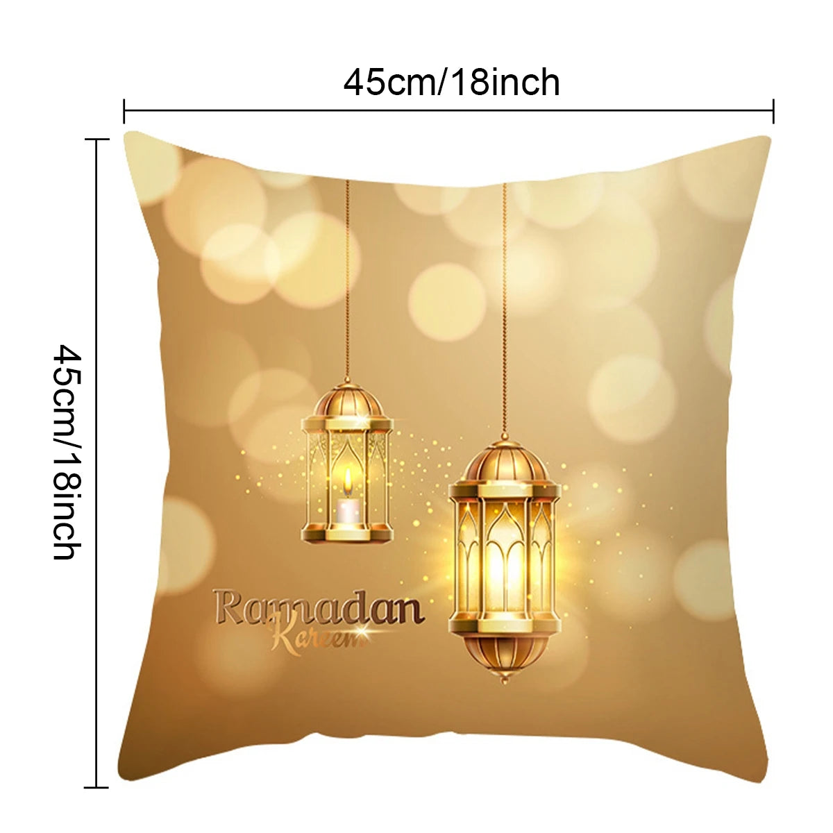 EID Mubarak Decor Cushion Cover Pillowcase Ramadan Decorations for Home