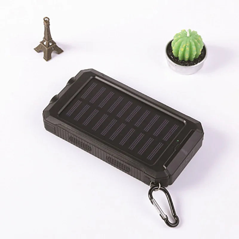 20000mAh Power Bank Waterproof Solar PowerBank External Battery Fast Mobile Phone Charger For Samsung iPhone Xiaomi Poverbank