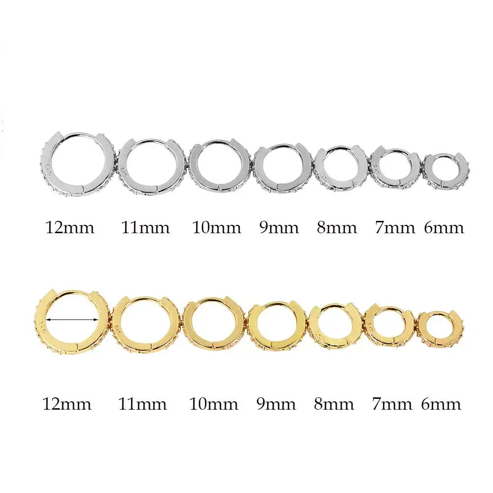 1Pair Stainless Steel Minimal Hoop Earrings