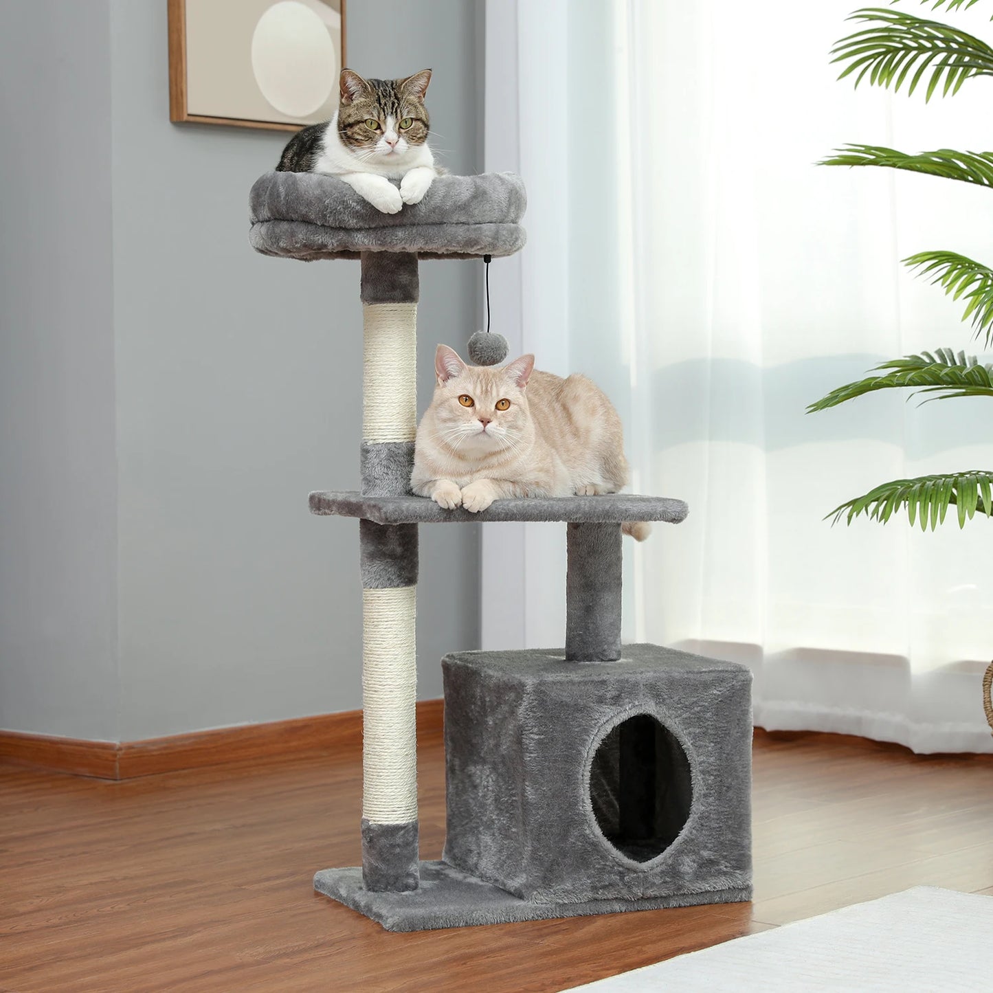 Small Cat Tree with Sisal Scratching Posts