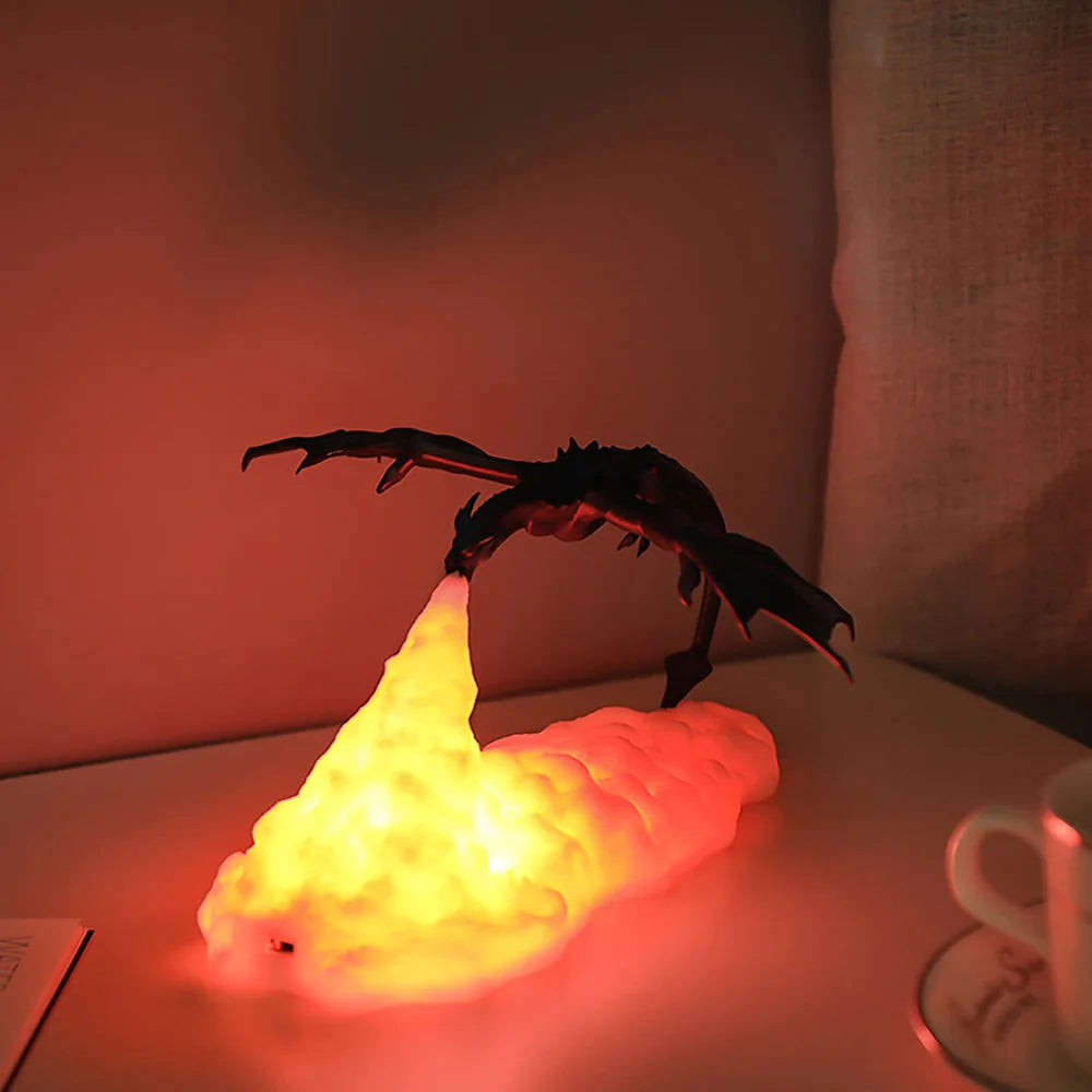 LED Fire Dragon Lamp