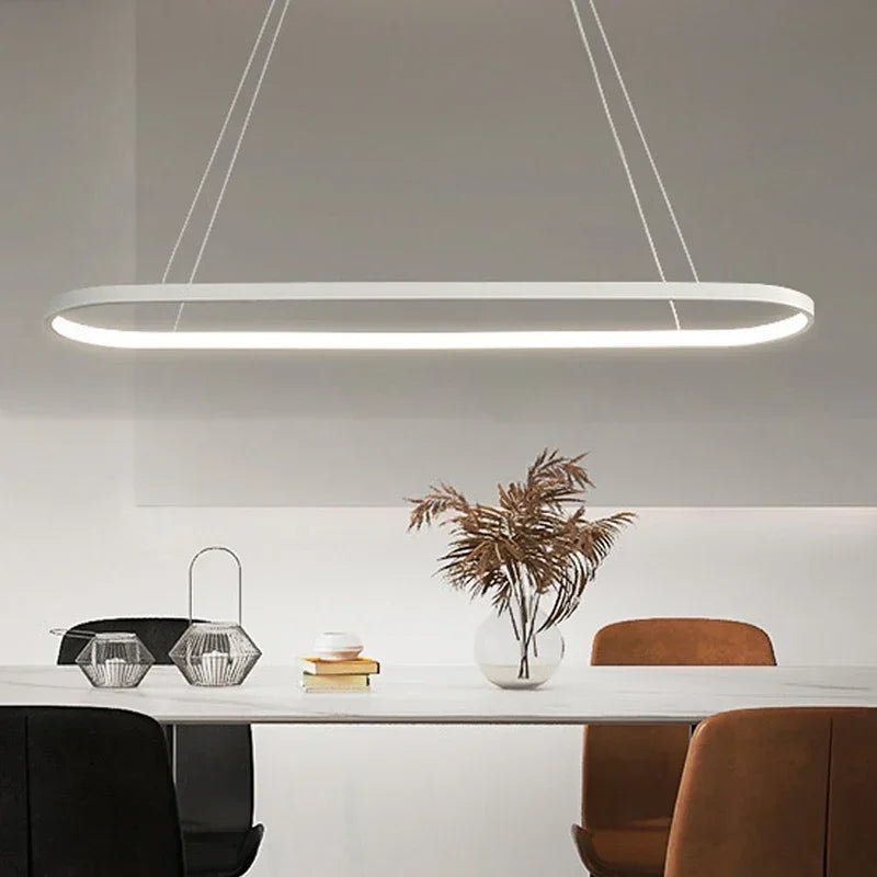 Modern LED Pendant Light Elliptical