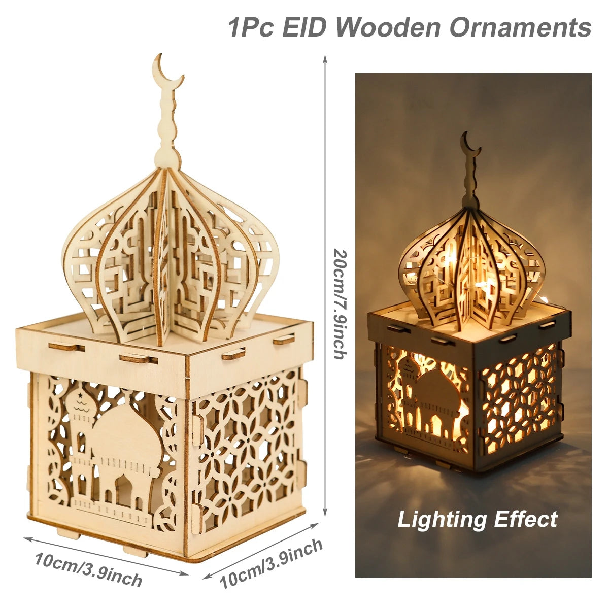 Wooden Palace Ornament Ramadan Decoration 2025