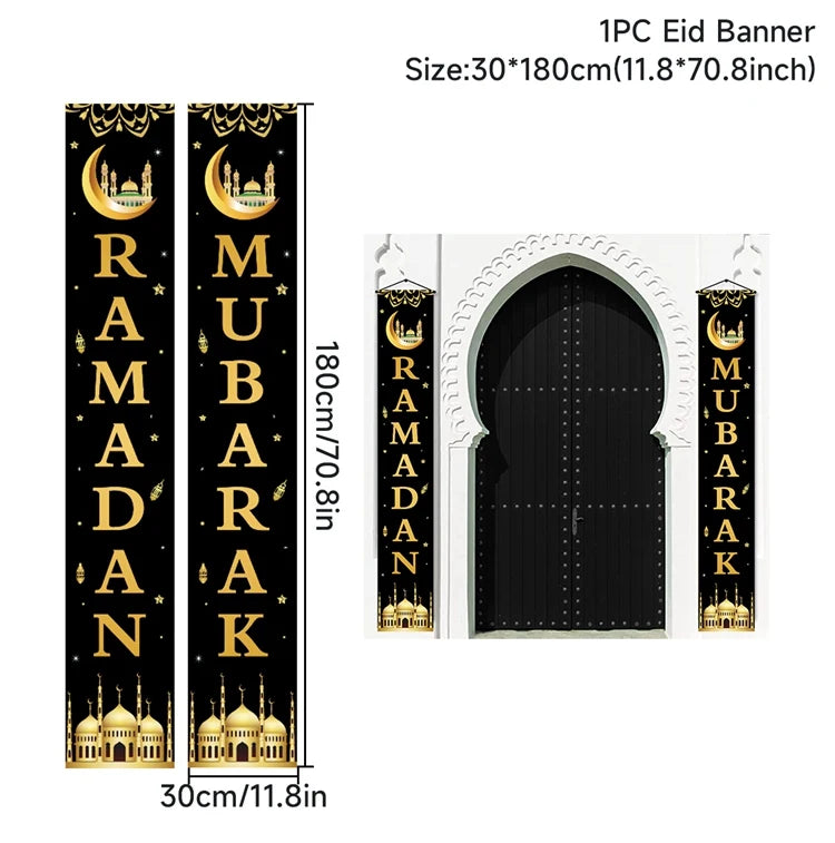 Ramadan Decoration 2025 Door Banner