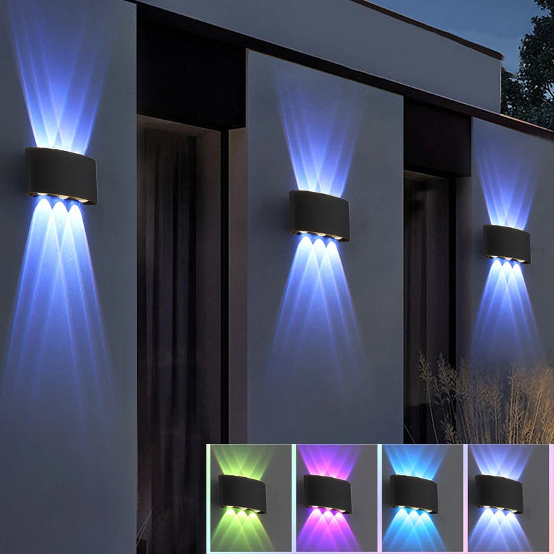 Smart LED Wall Lamp Outdoor Waterproof Work WITH Alexa Google