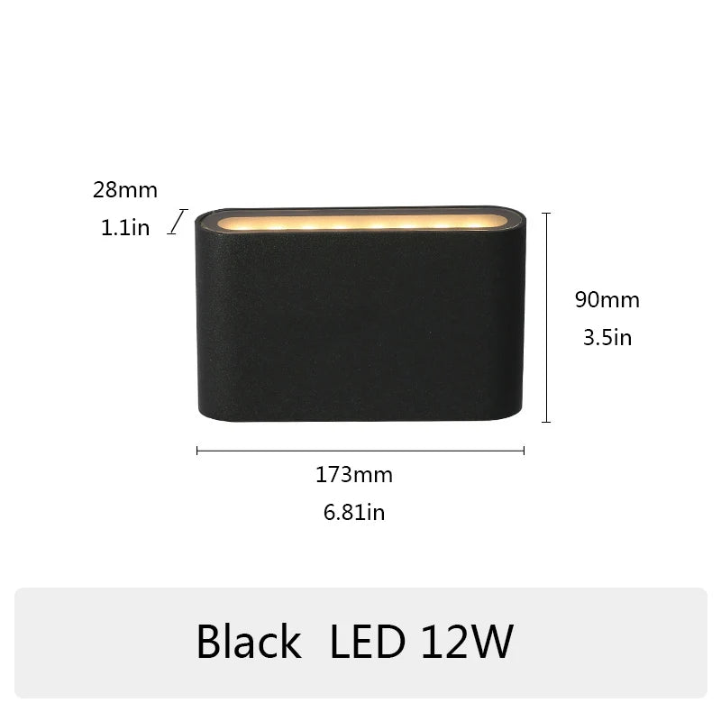 LED Outdoor/Indoor Waterproof Wall Lamp