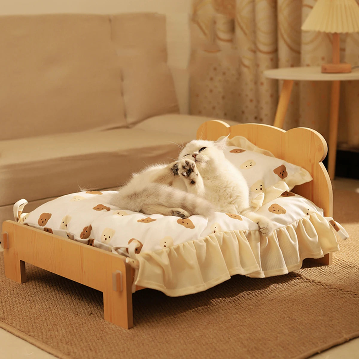 Cat Wooden Bed