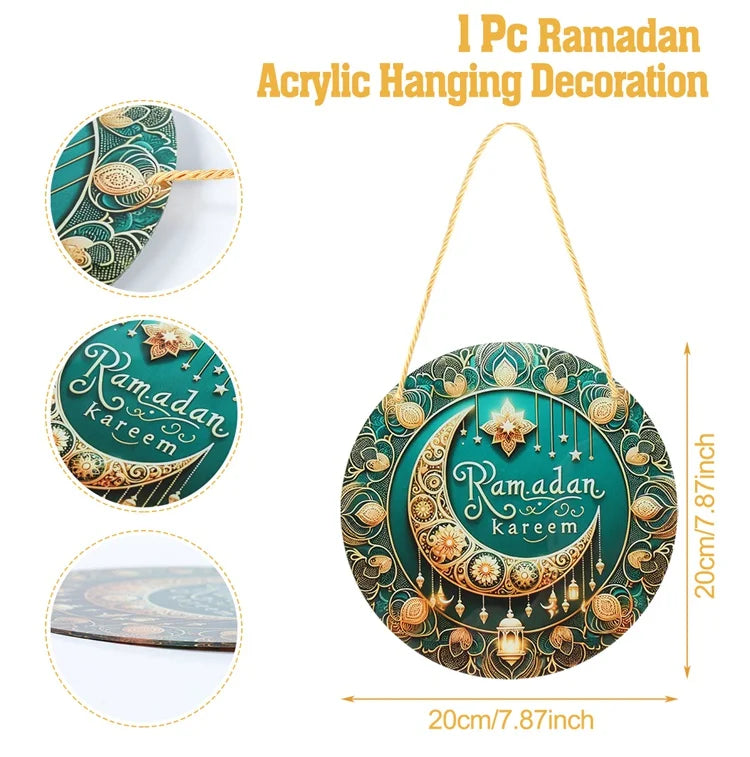 Ramadan Decoration Hanging Ornaments EID Mubarak Decor 2025