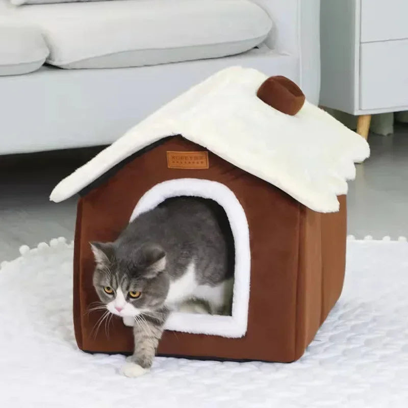 Foldable Pet House Kennel Bed Mat