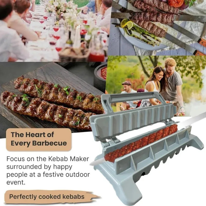 Row Kebab Maker Bbq Meat Skewer Machine