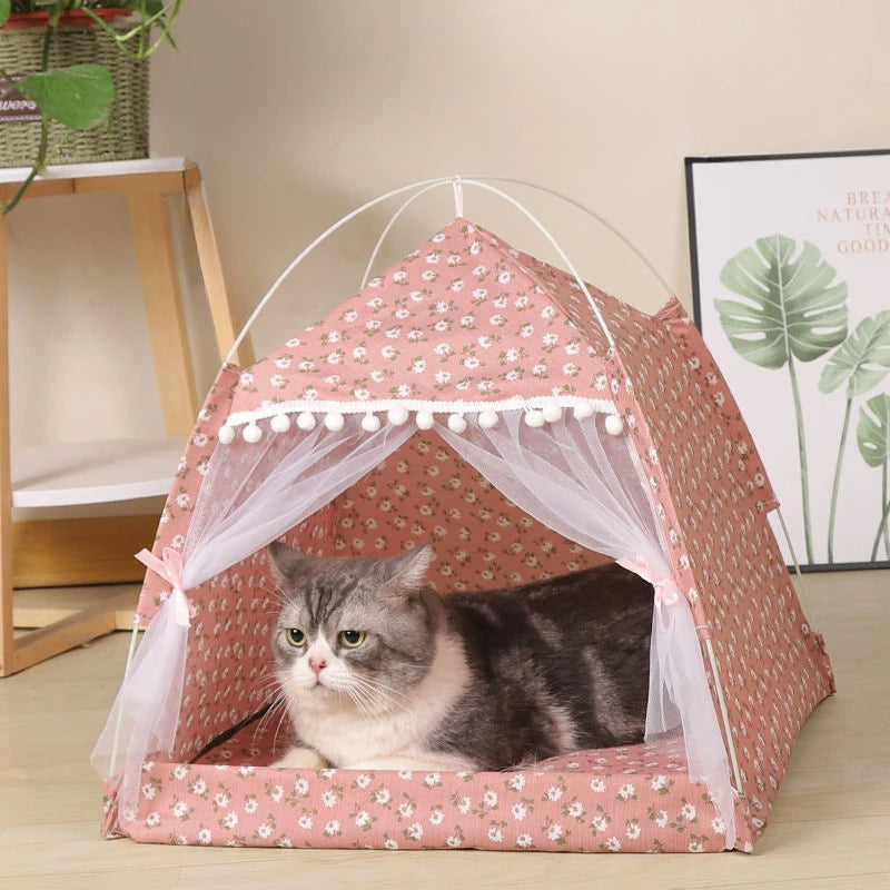 Tent Bed Pet Cat House