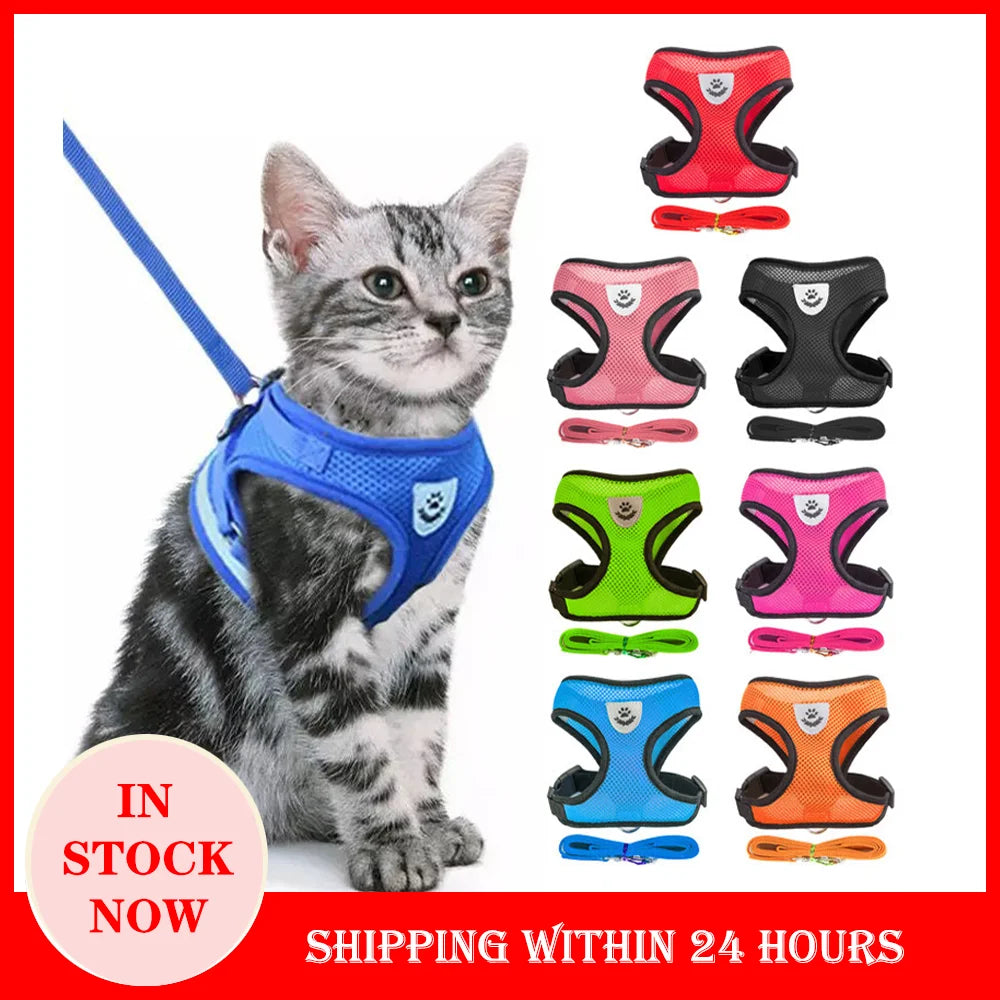 Cat Harness Adjustable Vest