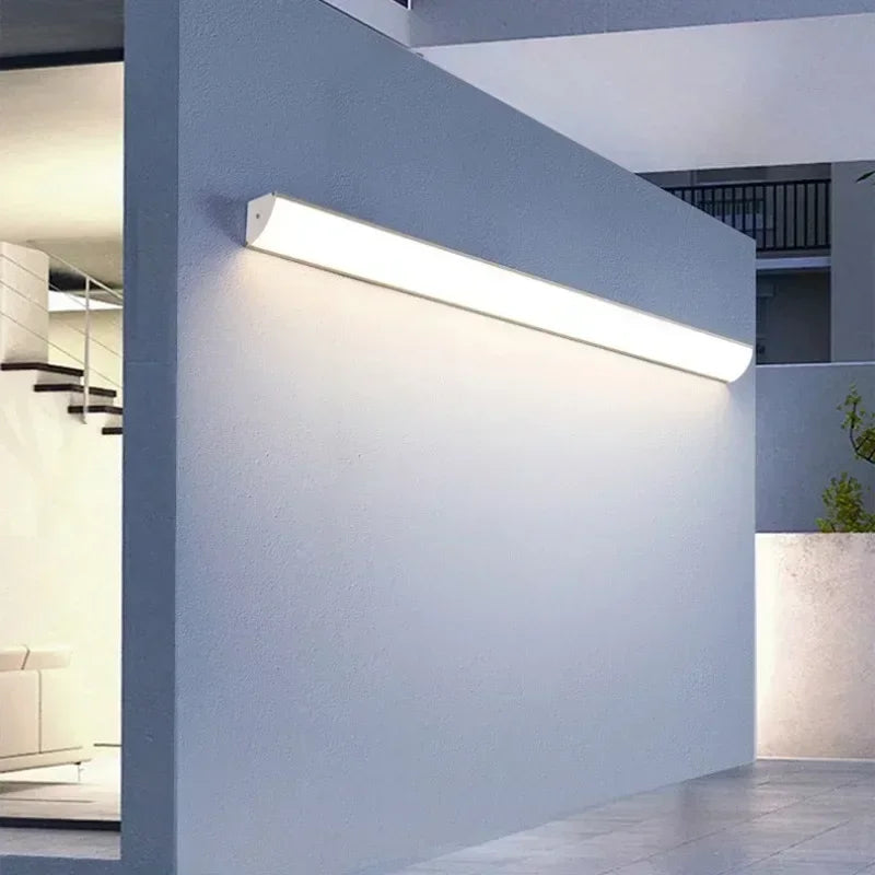 Long Strip Wall Lamp Waterproof Outdoor Motion Sensor