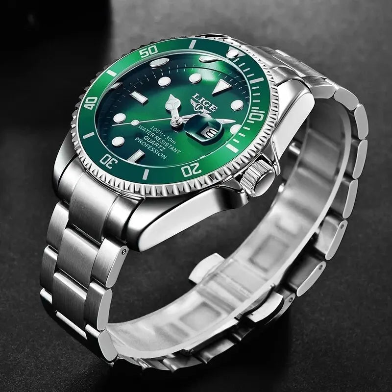 LIGE Top Brand Luxury Fashion Watch Men