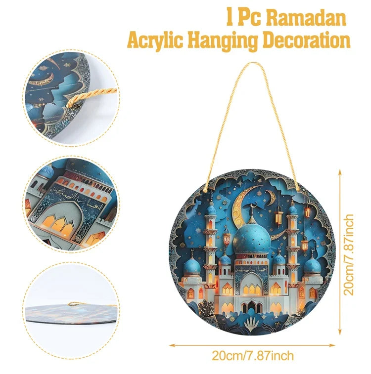 Ramadan Decoration Hanging Ornaments EID Mubarak Decor 2025