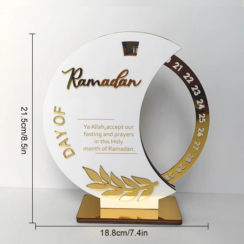 2025 Ramadan Countdown Advent Calendar with Rotatable Wheel