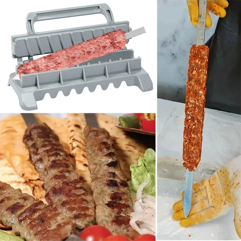 Row Kebab Maker Bbq Meat Skewer Machine