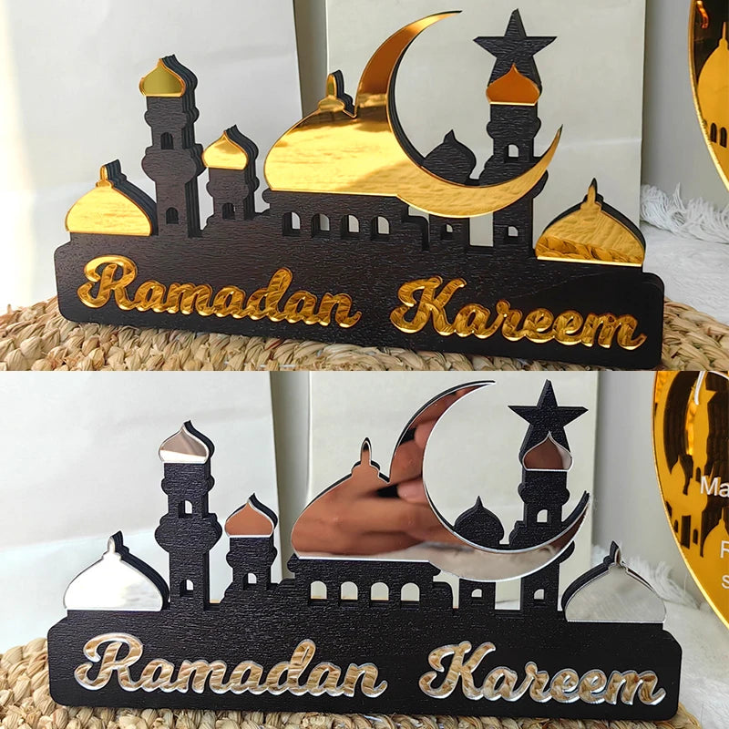 2025 Ramadan Kareem Wooden Ornaments Acrylic