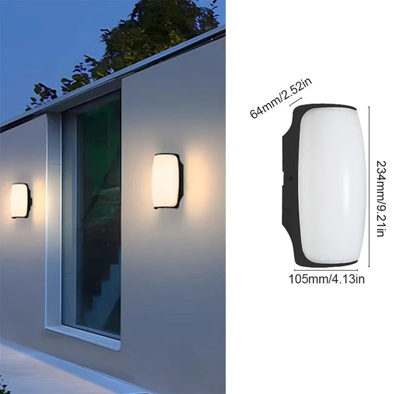 LED Outdoor Wall Light Lamp Motion Sensor Waterproof