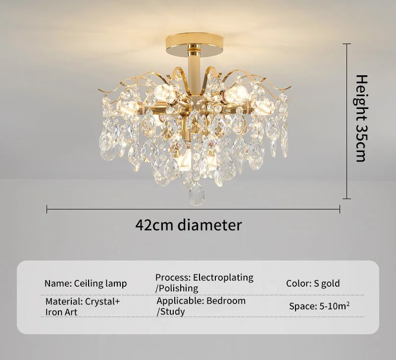 Luxury K9 Crystal Chandelier Home Decor Ceiling Light Suitable