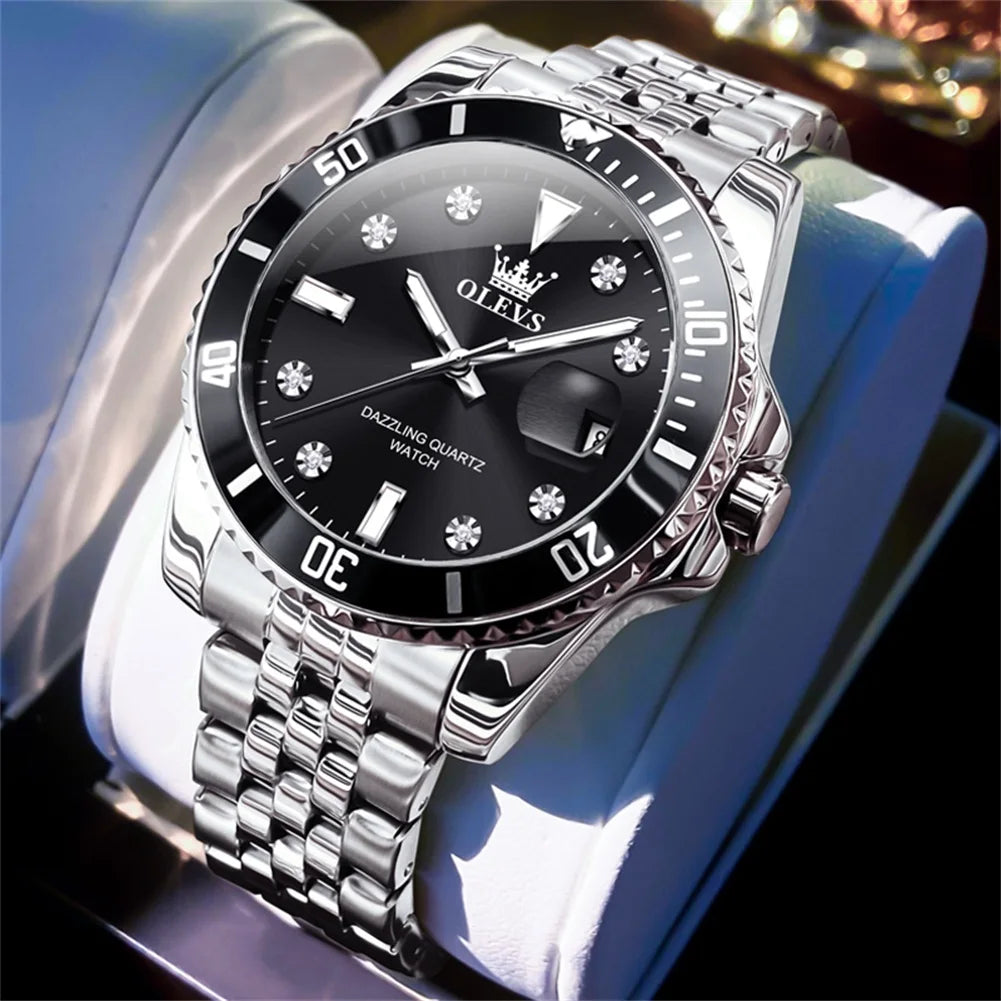 OLEVS Luxury Watch Waterproof Male Clock