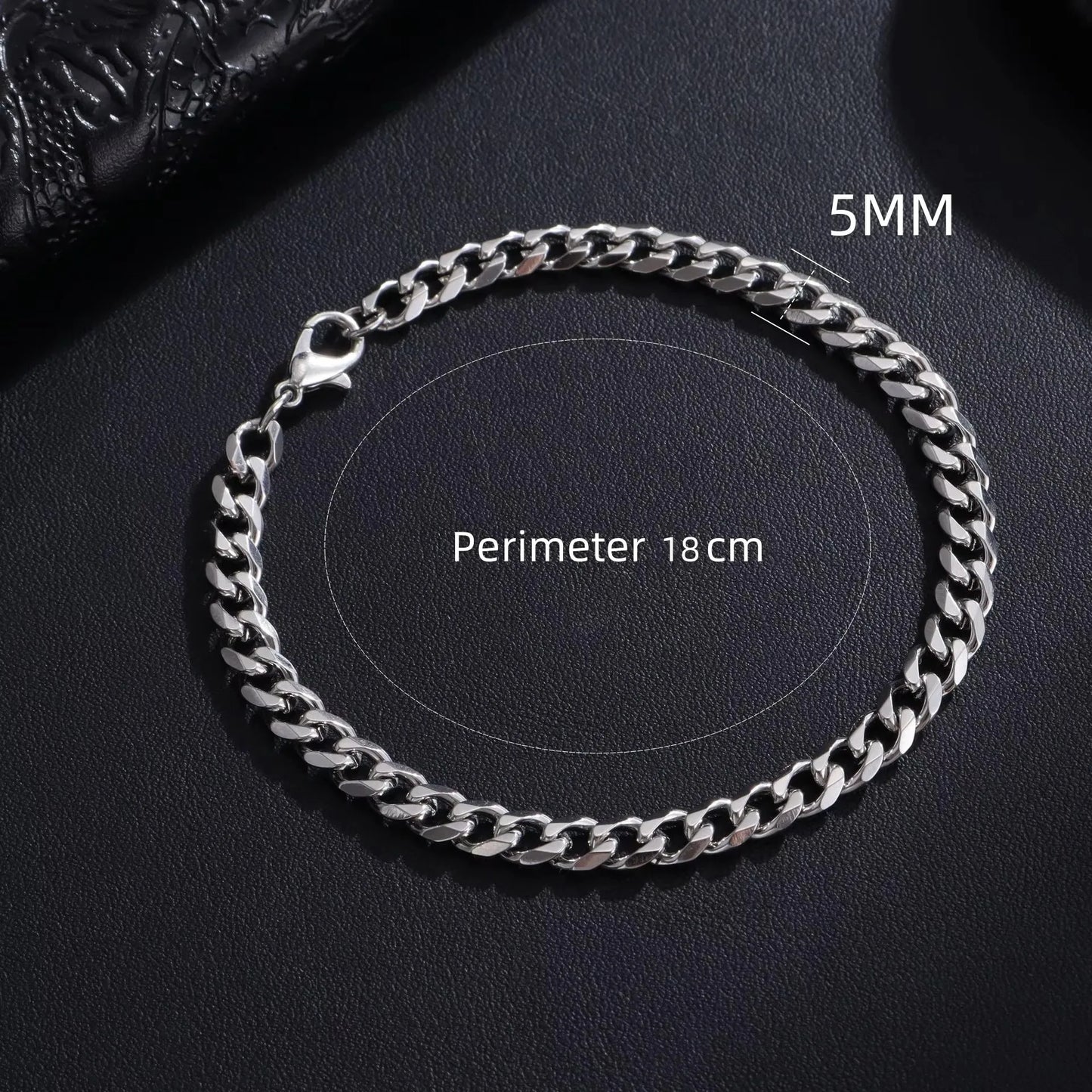 New Trendy Cuban Chain Men Bracelet Classic