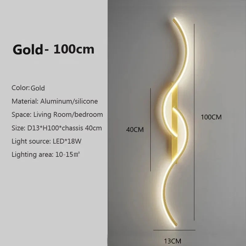 Modern LED Wall Lamp Minimalist, Indoor Lighting Fixture