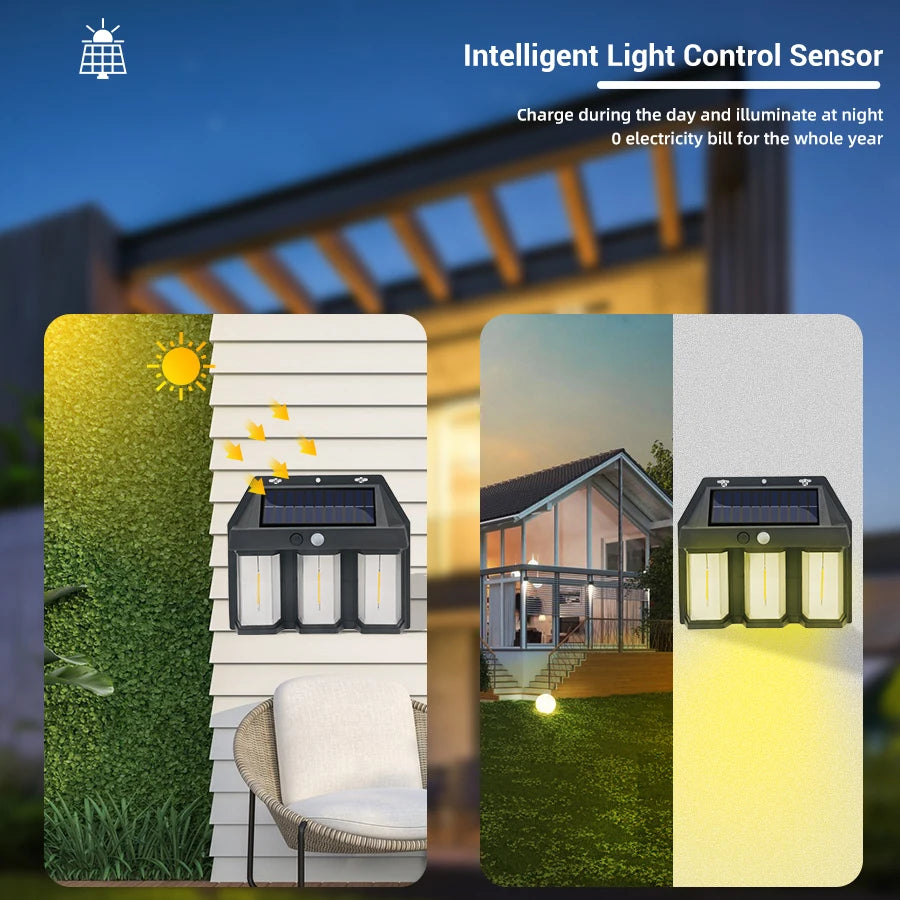 Waterproof LED Solar Tungsten Wall Light