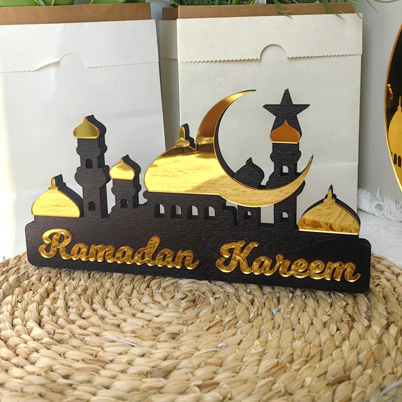 2025 Ramadan Kareem Wooden Ornaments Acrylic